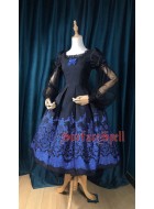 Surface Spell Gothic Nocturne Puffy Sleeve One Piece(Full Payment Without Shipping)